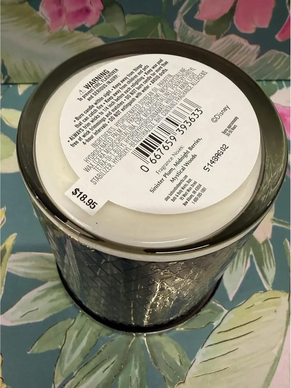 Disney Villains Maleficent Scented Candle 8 oz - Picture 5 of 7